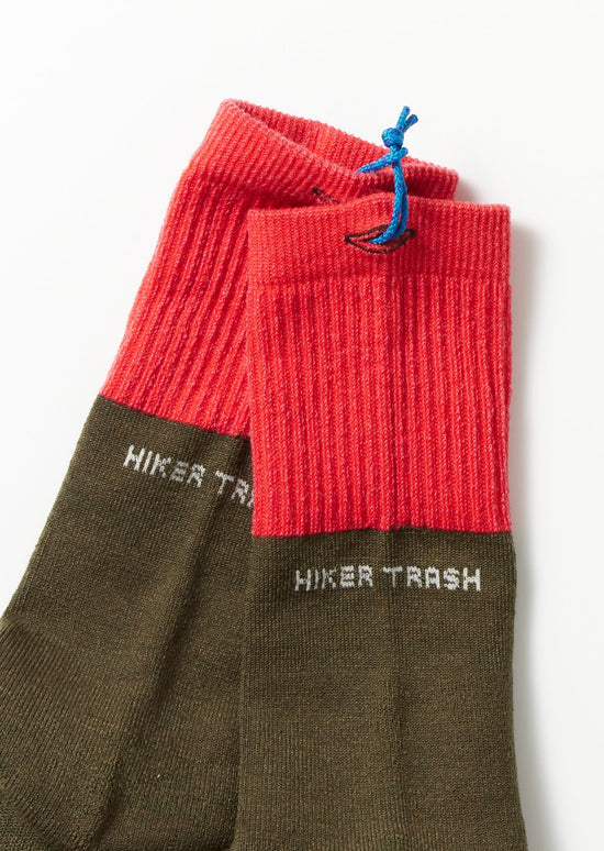 ROTOTO HIKER TRASH 登山健行羊毛長襪 [ 上薄下厚 ] 4色  日本製