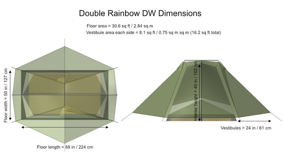 Tarptent Double Rainbow DW 2P 雙層設計 [ 前庭=天幕 ] 2023年款式 台灣四季可以