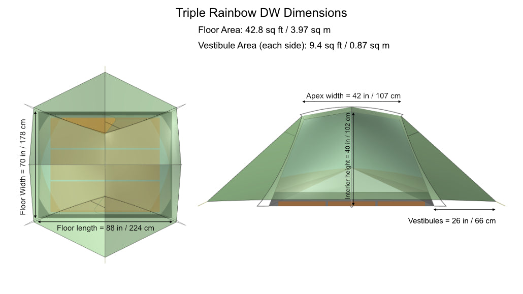 Tarptent Triple Rainbow DW 3P 美國製