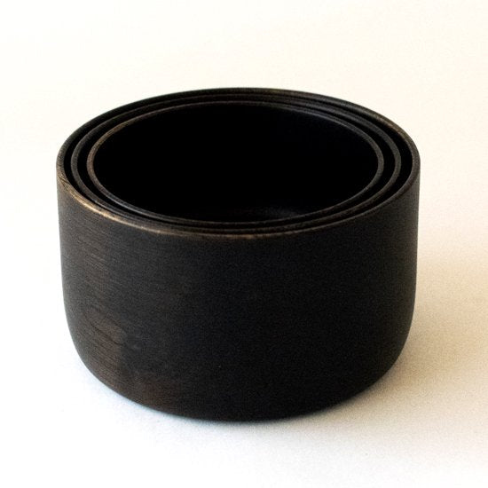 VIVAHDE 櫸木 碗*3 天然黑色  日本手工製作