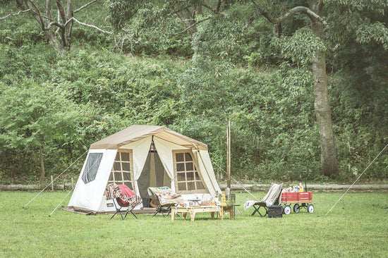 【直飛代買】小屋子5人家庭露營帳篷