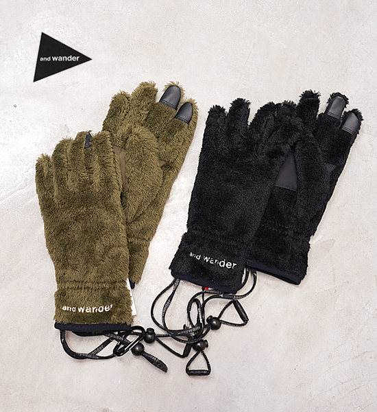 And wander Polartec® High Loft™ 冬季保暖手套 [ 可觸控 ] 3色 日本製