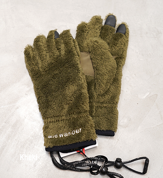 And wander Polartec® High Loft™ 冬季保暖手套 [ 可觸控 ] 3色 日本製