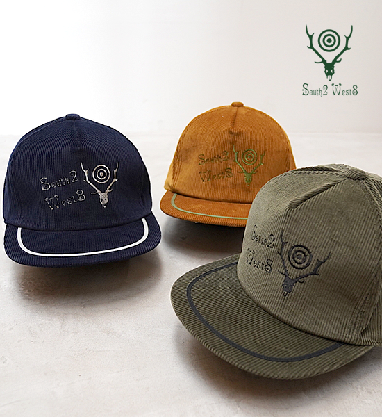 SOUTH2 WEST8  logo平沿帽 3色 日本製