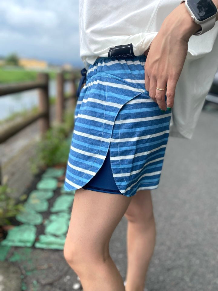 MOUNTAIN MARTIAL ARTS  Dot Air ® [ 內裡 / 四向彈力 ] 越野跑褲裙 女 2色 日本製