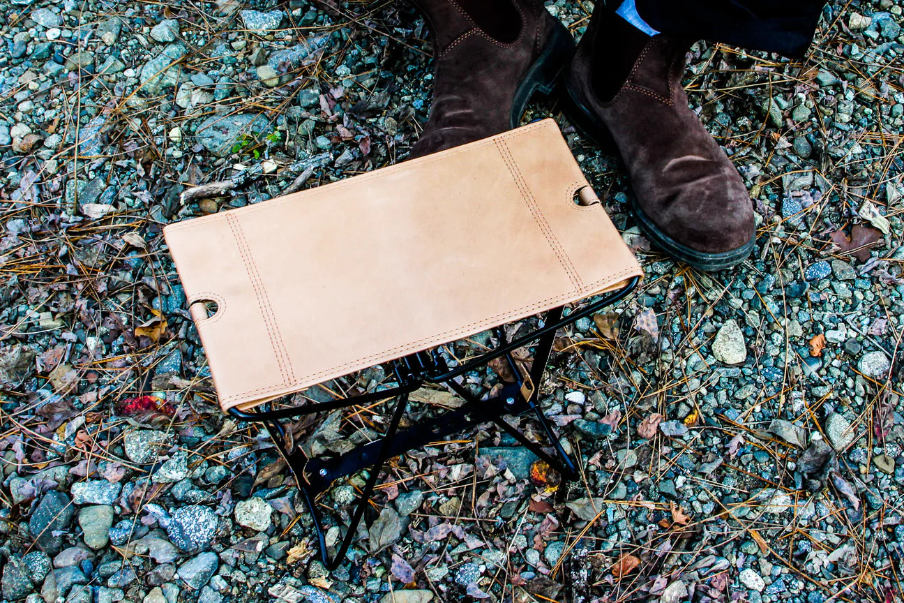 Oretatino 皮革腳凳、皮革邊桌 4色 日本製