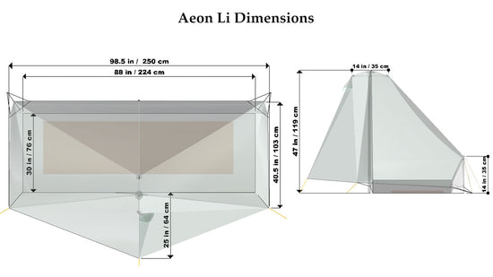 Tarptent AEON Li  Dyneema® 1P 非自立帳