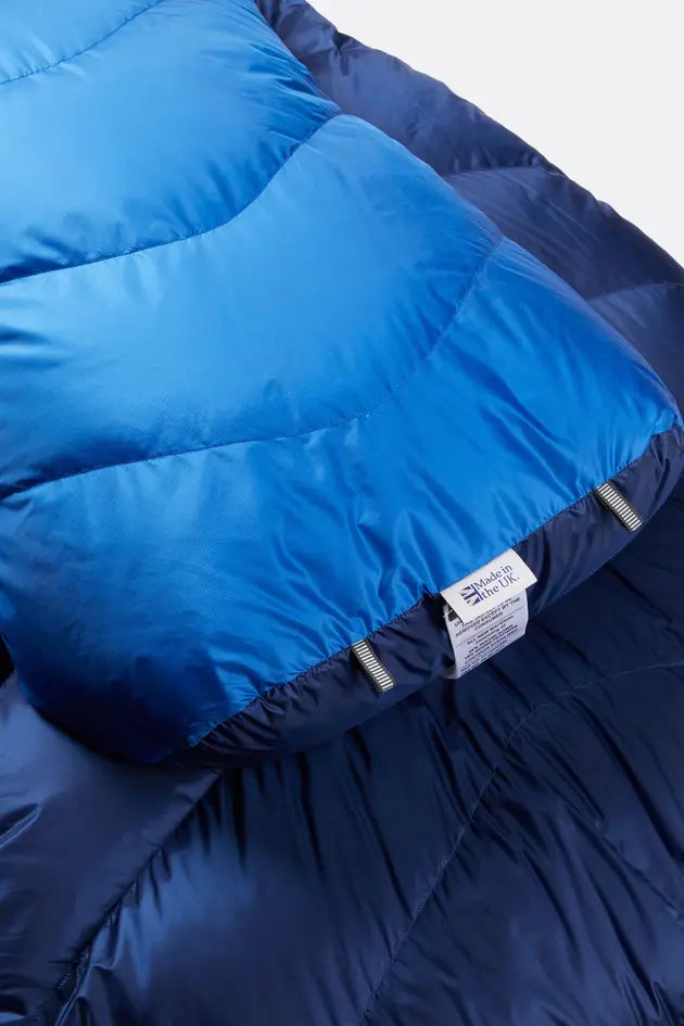 Rab Neutrino 800+ [ 疏水羽絨 ] Rab 睡眠限界：-7°C 英國手工製