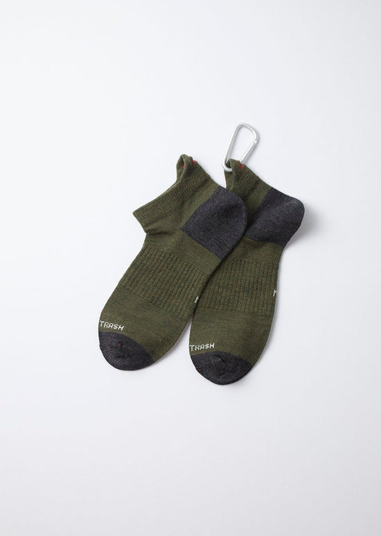 ROTOTO HIKER TRASH  登山健行羊毛短襪 4色 日本製