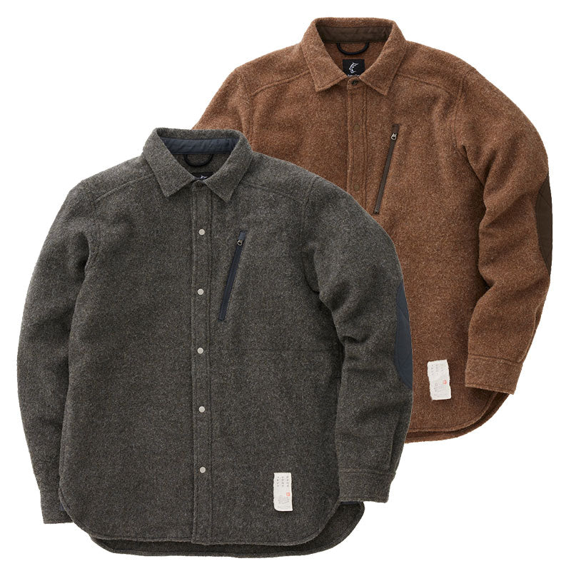 Teton Bros  柔軟再生羊毛高領襯衫 男 2色 日本製